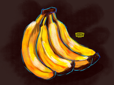 Bananas bananas digital painting illustration