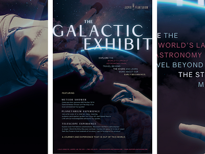 The Galactic Exhibit canva creation of adam event galaxy jasper museum planetarium poster space universe