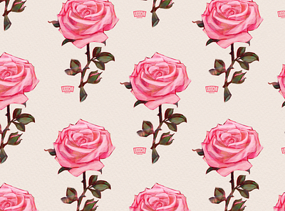 roses flower girly illustration pink roses