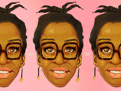 Self Portrait black woman designer digital art illustration person portrait self portrait woman