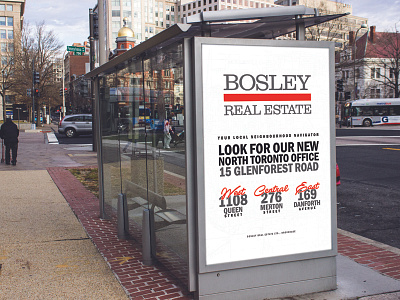 Our New Office advertising bus shelter office real estate toronto