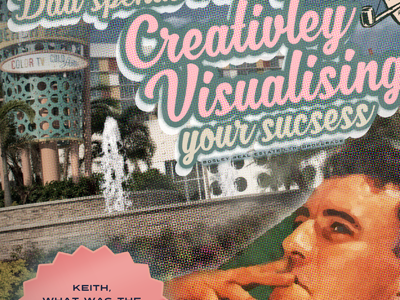 Creatively Visualizing 1950s 50s halftone mid century poster retro vintage
