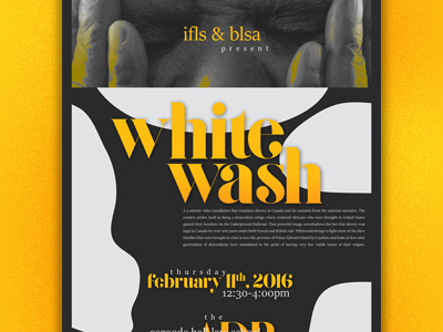 Whitewash 2 event lecture poster race university