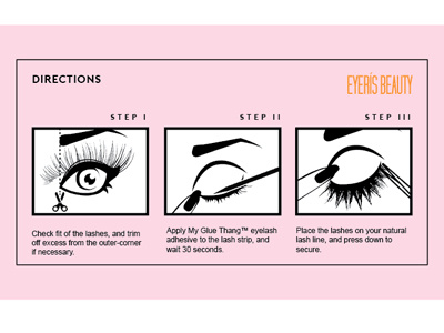 Directions beauty lashes