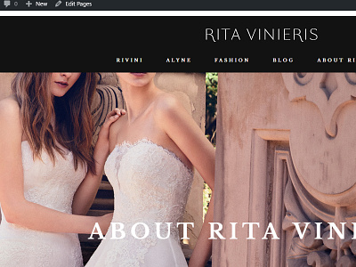 Rita fashion high fashion parallax video web web design