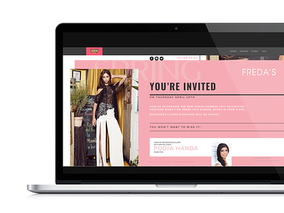 Freda's Evite boutique fashion evite fashion fredas shopping web women