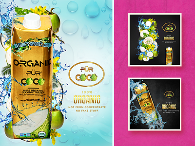 Pur Coco ad coconut water drink fresh refreshing tropcal