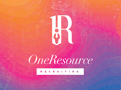 1 Resource Recruiting agency logo people staffing