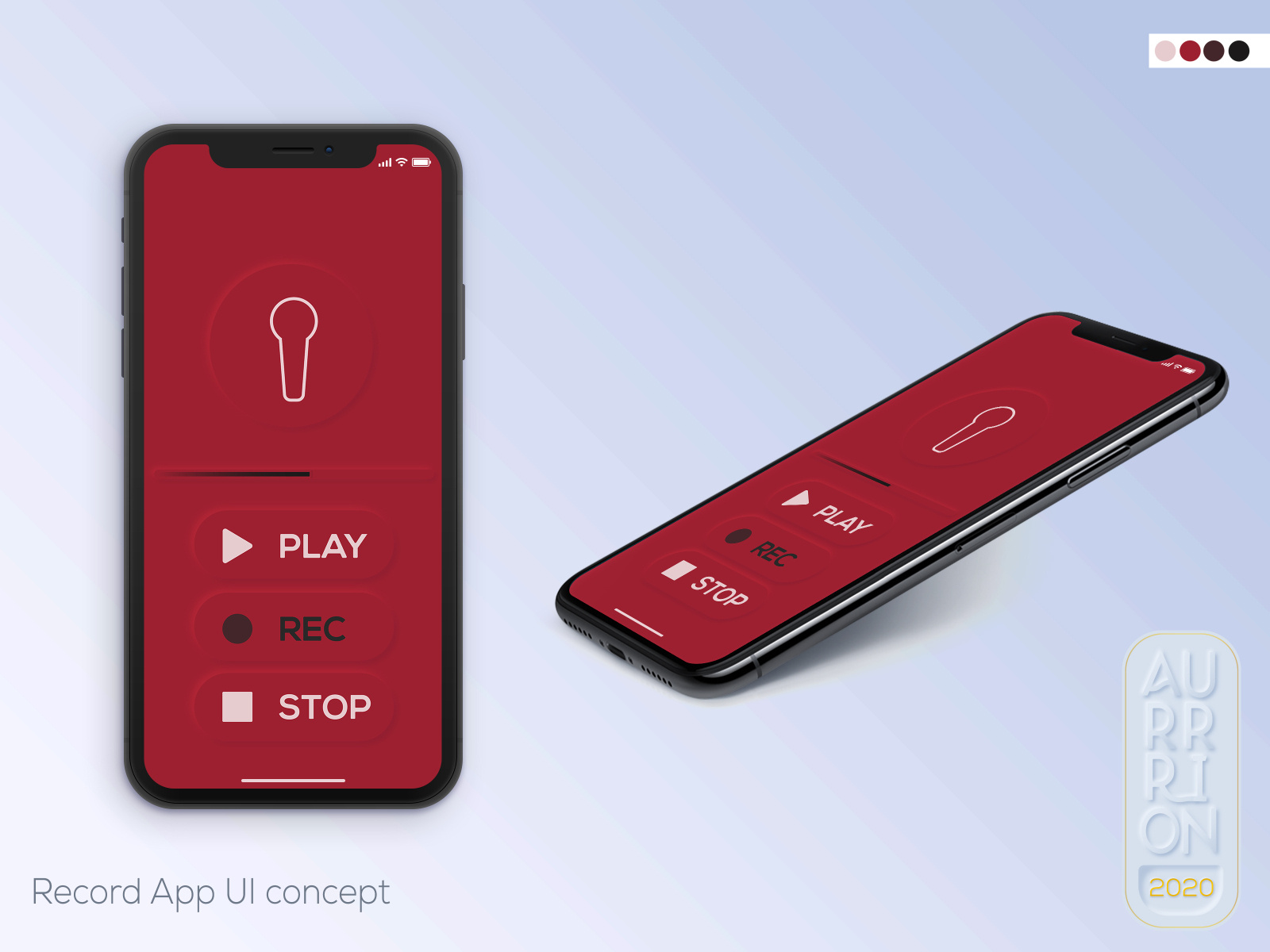 Mockup UI Red by Alexandre H. / Aurrrion on Dribbble