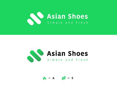 Asian Shoes Logo asian design designs fresh graphic design green logo logo design logos minimalist minimalist logo shoes simple simple logo