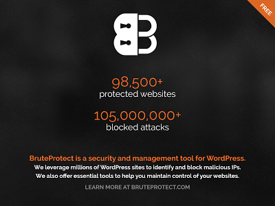 BruteProtect: WordPress Protection & Management app botnet dashboard management protection remote updates responsive software ui uptime monitoring wordpress