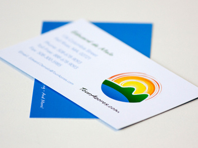 Tour Azores Card business card design paper print