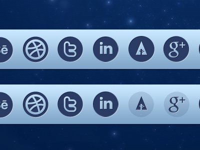 Midnight Shift Social Icons 2 blue brand celestial icons identity logo midnight shift social studio