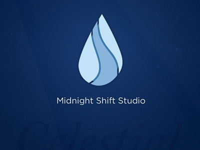 Midnight Shift Celestial blue brand celestial identity logo midnight shift studio