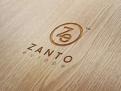 Zanto Europe branding design flat icon logo minimal typography vector