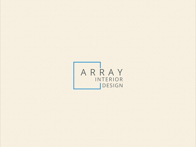 Array Interior Design branding design flat logo minimal vector website