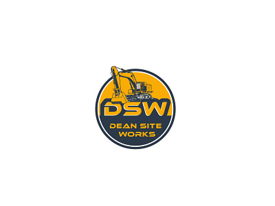 DSW-DEAN SITE WORKS design logo vector website