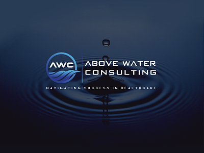 ABOVE WATER CONSULTING branding design flat icon illustration logo minimal typography vector website