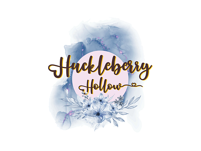 HollowHuckleberry design flat illustration illustrator logo typography vector