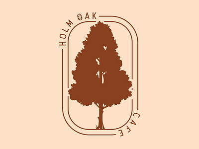 HOLM OAK branding design flat illustration illustrator logo minimal typography vector