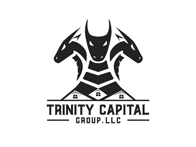 Trinity Capital Group branding design flat illustration logo minimal typography vector