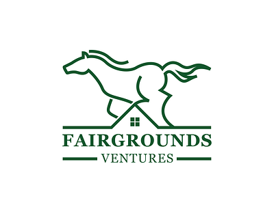 Fairgrounds Ventures design flat illustration illustrator logo minimal typography vector