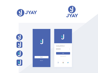 JYAY design flat illustration logo minimal typography ui ux vector