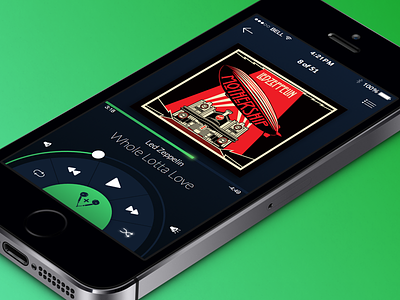 Music Streaming App Concept app concept ios iphone music music app wheel