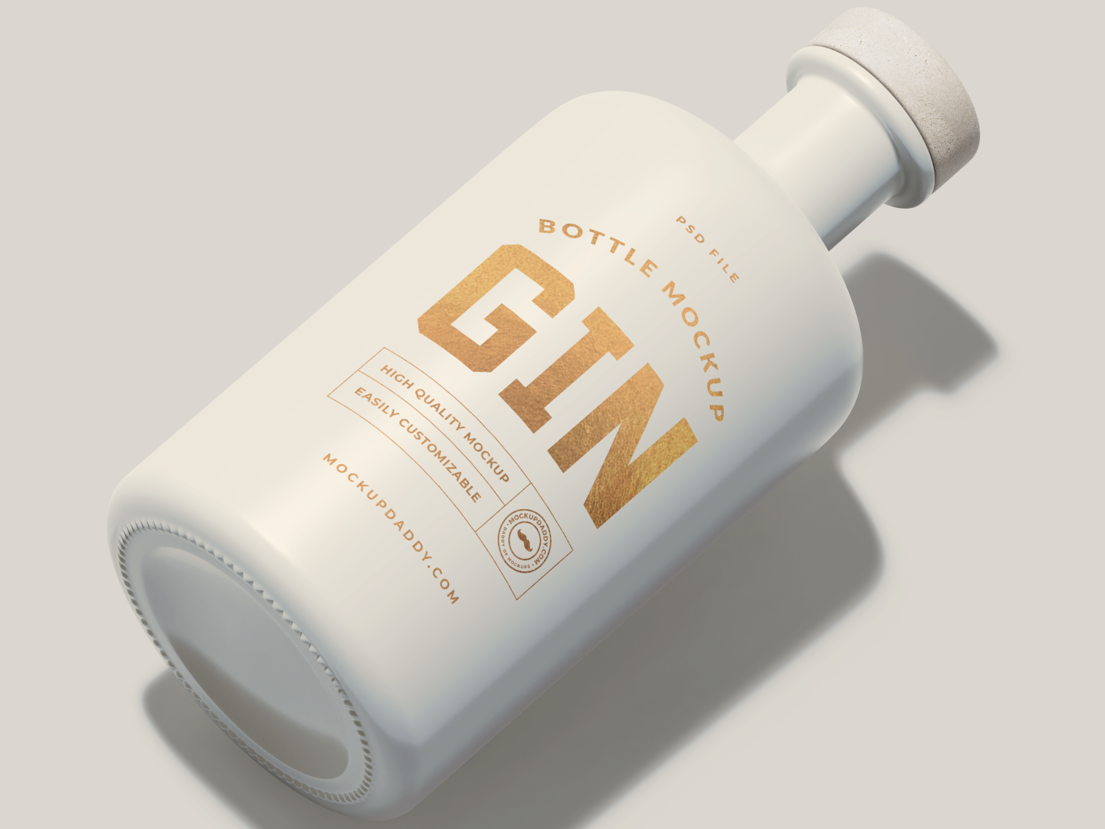 Free GIN Bottle Mockup by Mockupdaddy.com on Dribbble