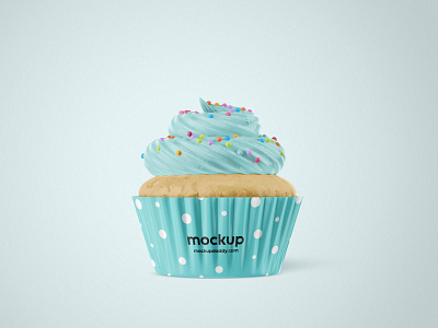 Free Cupcake Mockup bakery cupcake cupcake 3d model cupcake 3d renders cupcake design cupcake hd images cupcake psd free cupcake template