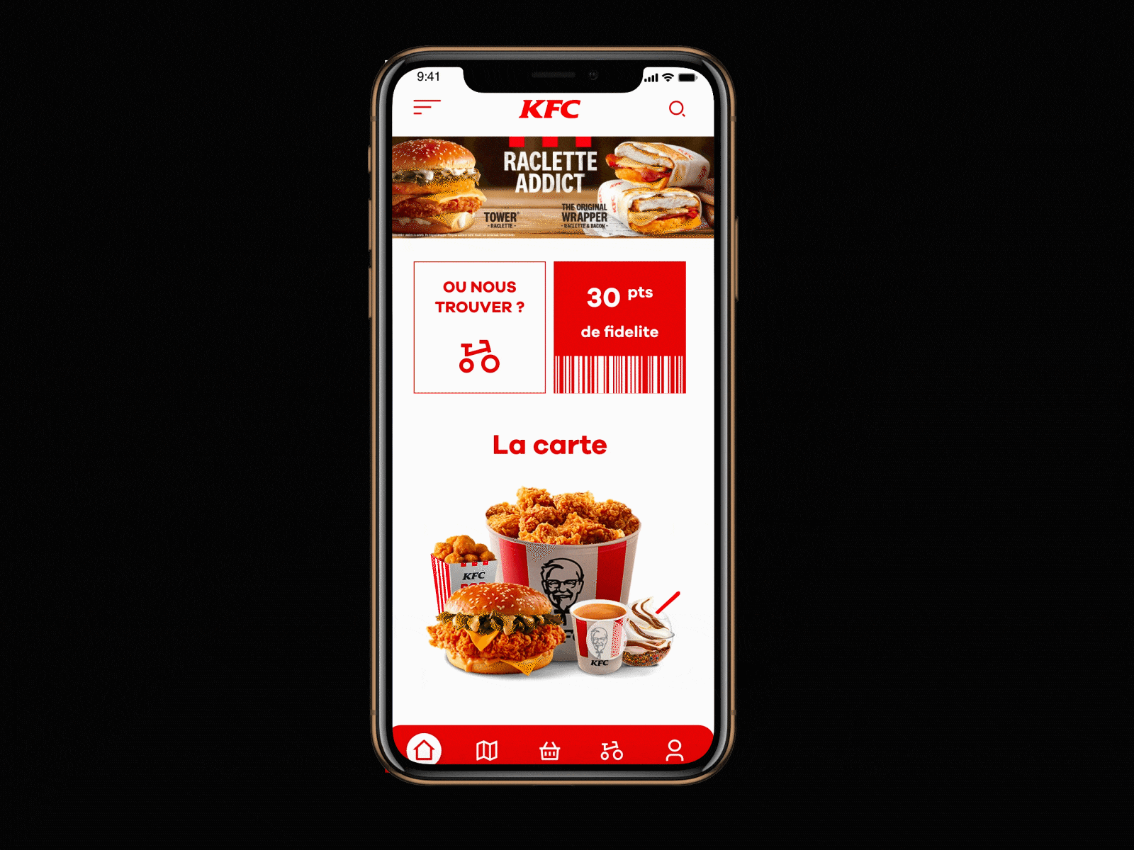 KFC - Concept mobile app app design mobile app mobile app design mobile apps mobile design mobile ui ui
