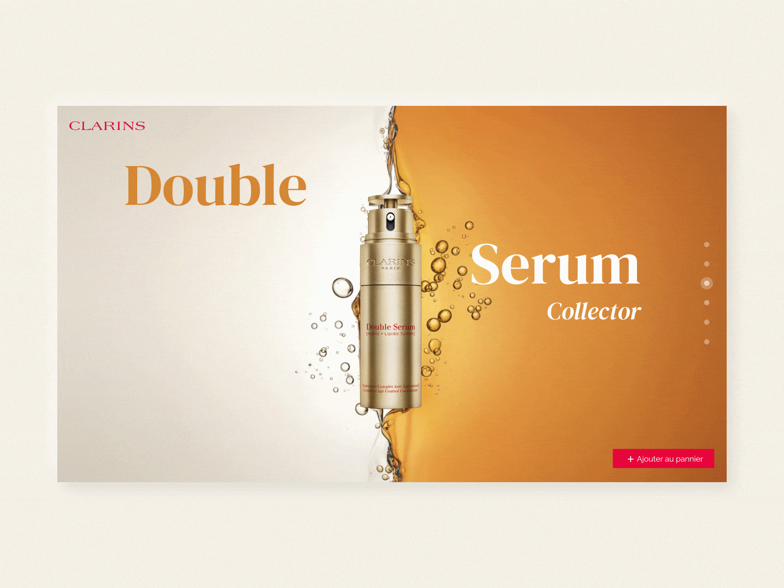 Landing Page Clarins design landing landing design landing page landing page design landingpage ui web design webdesign