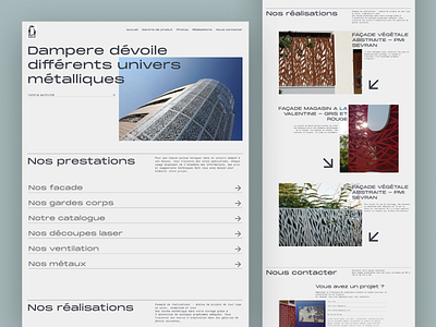 Dampere - Architecture Landing Page