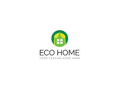 Eco Home architecture branding eco home logo logo design real estate vector