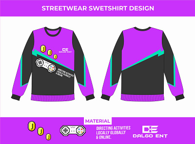 Funny Streeetwear Sweatshirt Design 8bit apparel branding clothes design drawing fashion game gamer gamers hoodie illustration mock up mock up sweatshirt streetwear sweater sweater mock up sweatshirt typography vector