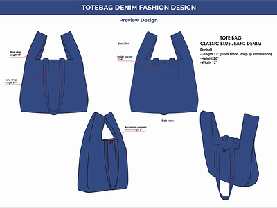 Denim Totebag Dashion Design