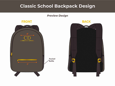 Classic School Backpack Design