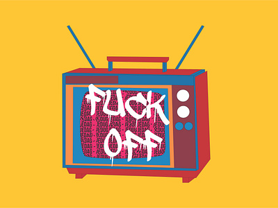 Art design "Fuck Off TV"