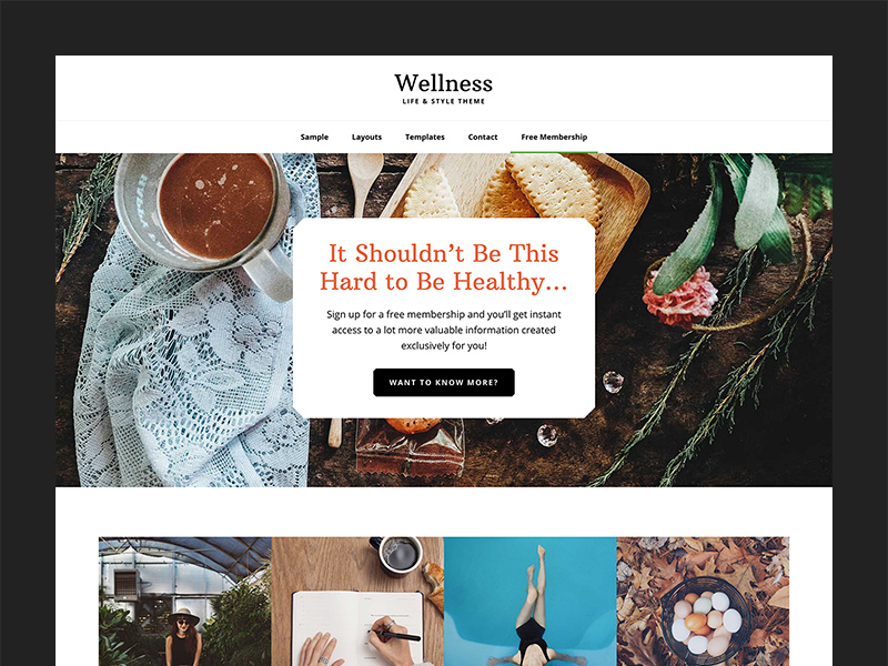 Wellness Pro Theme wordpress theme layout website genesis framework