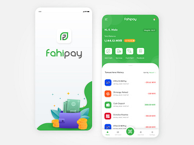 FahiPay App Redesign 2020 2020 trend android app branding design illustration pay recharge ui uiux uiuxdesign ux