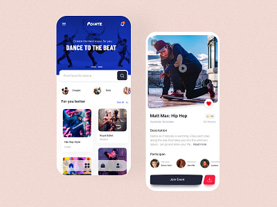 Dance App UI Design