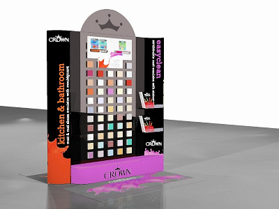 Crown Paints Uk Display D Side 2 concept development concept generation concept presentation p.o.p. p.o.s. pop pop design pop display pos pos design pos display retail concept retail design retail designer retail display