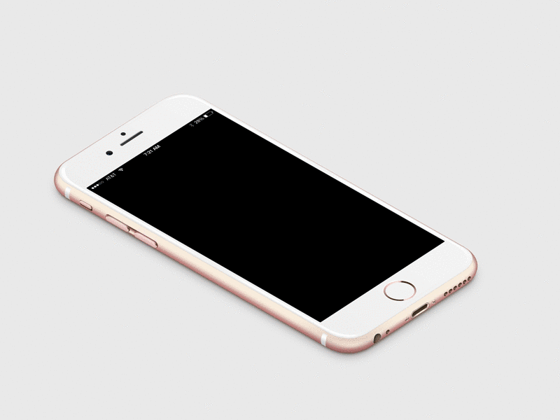 FauxCal Motion app concept ios iphone mockup ui
