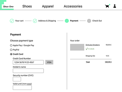 Daily UI #002 daily ui desktop mid fi ux wireframe