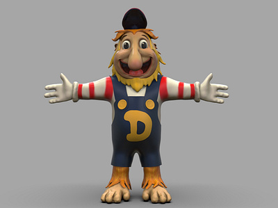 Dufan Mascot 3d art 3d modeling character character design mascot render rendering sculpture