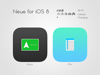 Neue for iOS 8 (Update 1) design icon neue