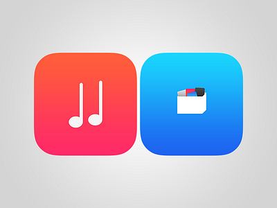 Music and Apps app icon