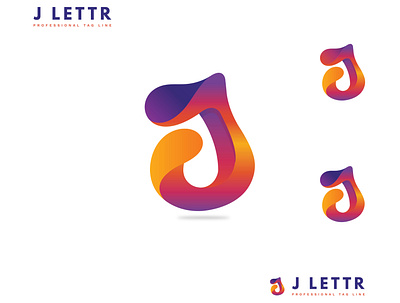 J Letter Logo branding clean design elegant logo modern vector