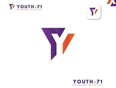 Youth-71 agency app business clean corporate creative design elegant letter logo