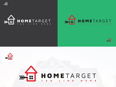 home target app branding business clean corporate creative elegant logo modern vector